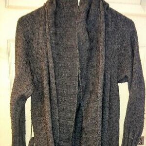 Cozy Gray Knit Cardigan